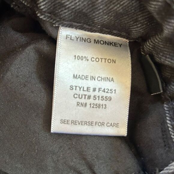 Flying Monkey Distressed High Rise Ankle Straight Jeans Size 24 - Picture 4 of 8